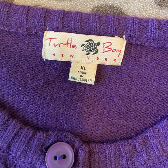 Purple Button-up Sweater - Picture 5 of 6